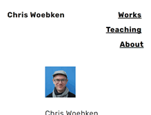 Tablet Screenshot of chriswoebken.com